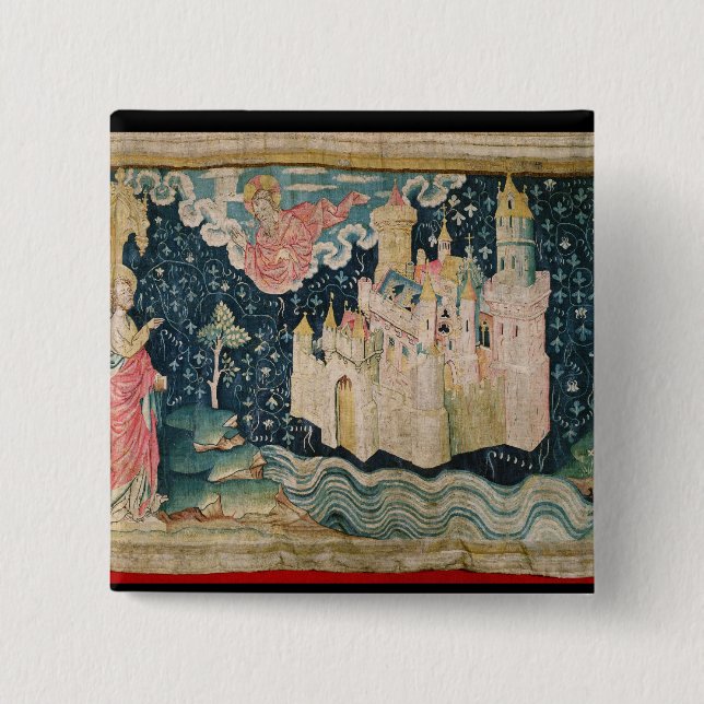 Chapa Cuadrada La nueva Jerusalén (Anverso)