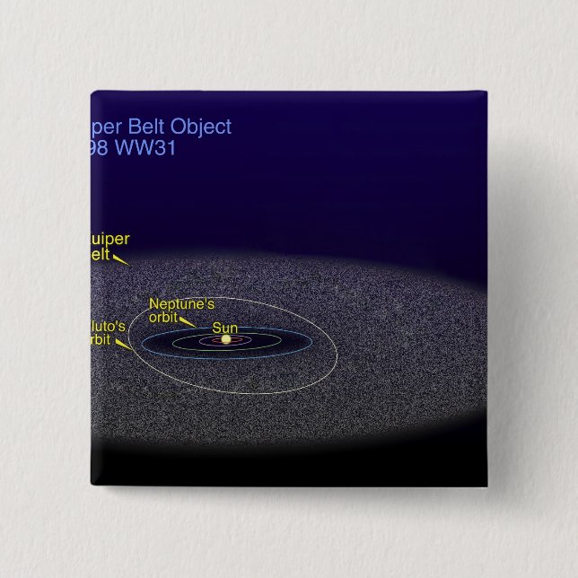 Chapa Cuadrada La órbita del objeto binario Kuiper Belt (Anverso)