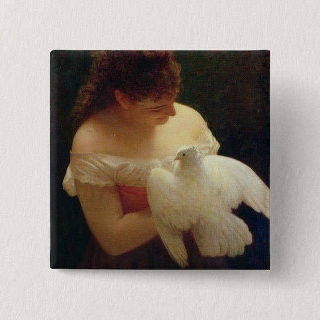 Chapa Cuadrada La paloma (Anverso)