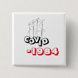 Chapa Cuadrada La parodia de la camiseta de 1984 de George Orwell