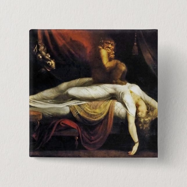 Chapa Cuadrada La pesadilla (Anverso)