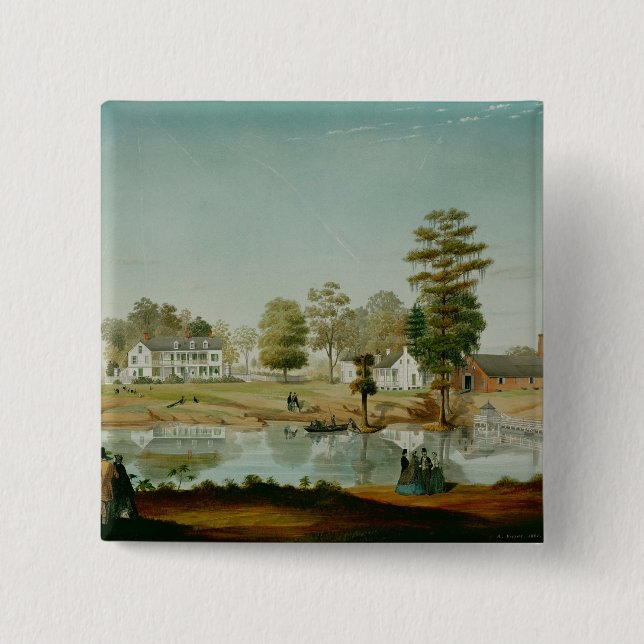Chapa Cuadrada La plantación de Olivier, 1861 (Anverso)