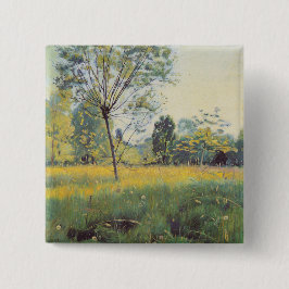 Chapa Cuadrada La pradera dorada (por Ferdinand Hodler)