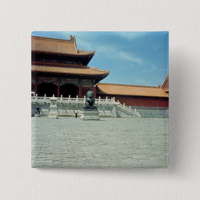 Chapa Cuadrada La puerta de la dinastía de Ming suprema de la (Anverso)