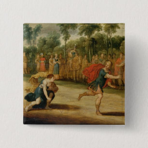 Chapa Cuadrada La raza de Atalanta y de Hippomenes (aceite en el