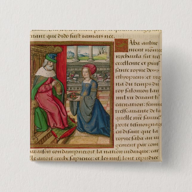 Chapa Cuadrada La reina de Sheba (Anverso)