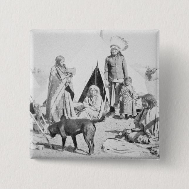 Chapa Cuadrada La reserva de Siux en el pino Ridge, Dakota del (Anverso)