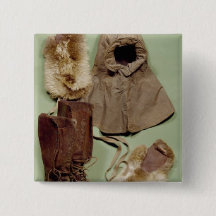 Chapa Cuadrada La ropa de Scott usada en el antártico