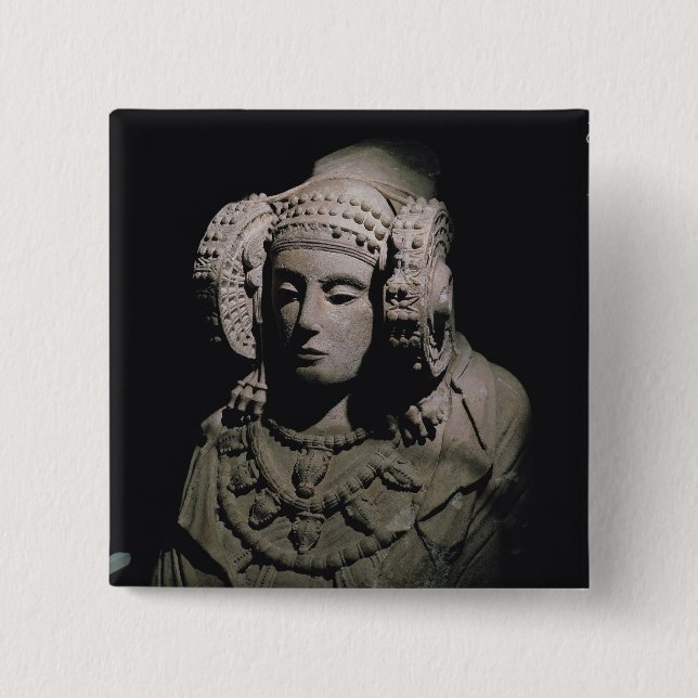 Chapa Cuadrada La señora de Elche (Anverso)