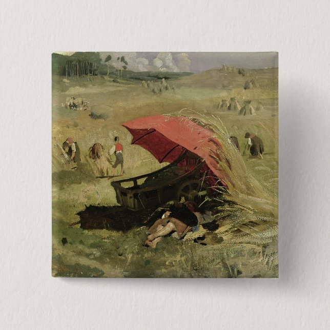 Chapa Cuadrada La sombrilla roja, c.1860 (Anverso)