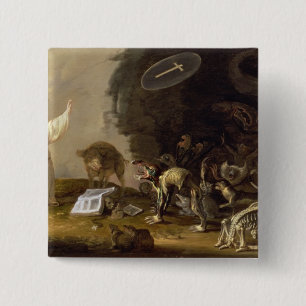Chapa Cuadrada La tentación de St Anthony (el panel)