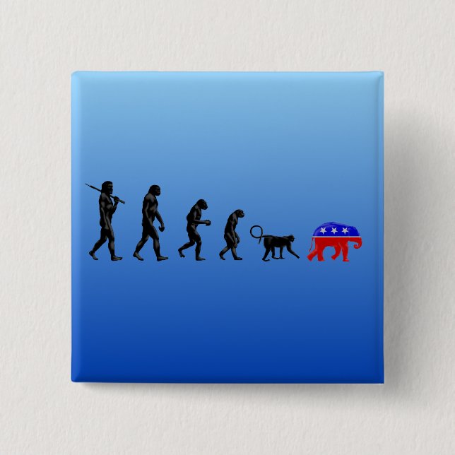 Chapa Cuadrada La teoría Democratic de la descentralización (Anverso)