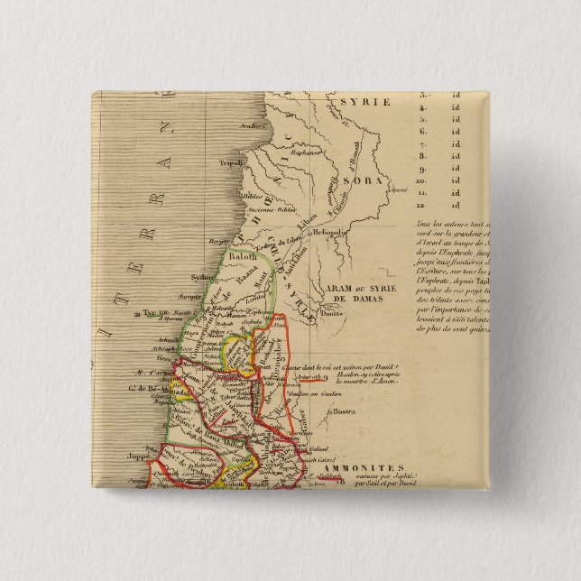 Chapa Cuadrada La Terre Sainte sous Salomon (Anverso)