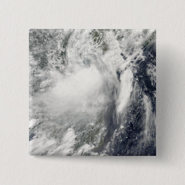 Chapa Cuadrada La tormenta tropical Conson se acerca a Vietnam (Anverso)