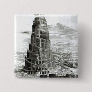Chapa Cuadrada La torre de Babel, 1679