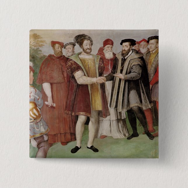 Chapa Cuadrada La tregua de Niza (Anverso)