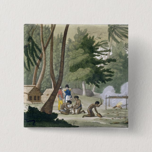 Chapa Cuadrada La tribu de Papu en la isla de Rawak, platea 20 (Anverso)