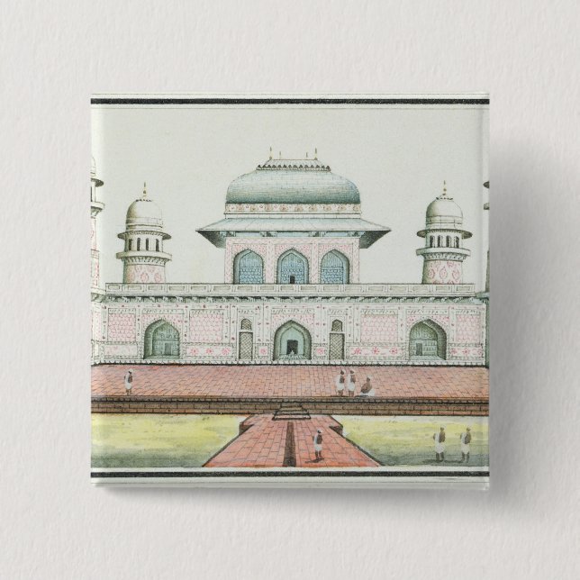 Chapa Cuadrada La tumba de Itimad-Ud-Daula, cerca de Agra, (Anverso)