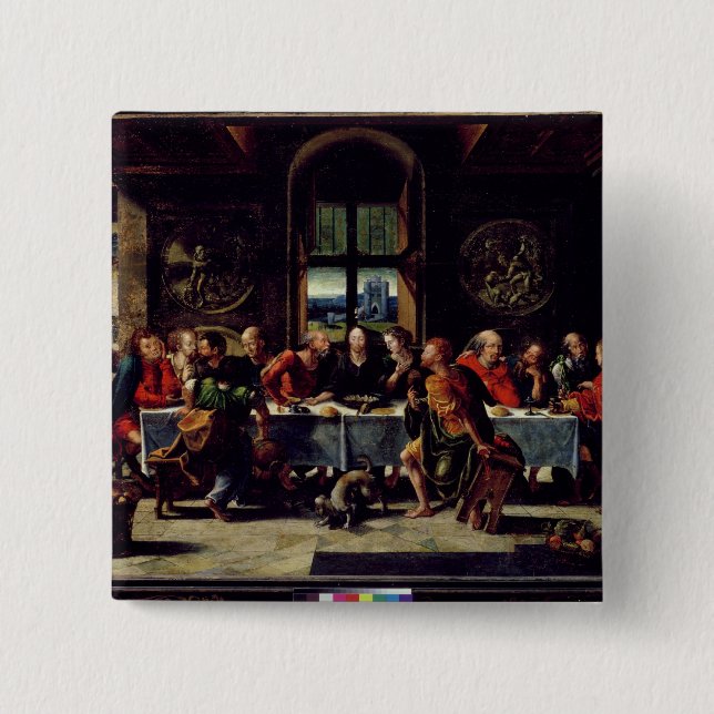 Chapa Cuadrada La última cena (Anverso)