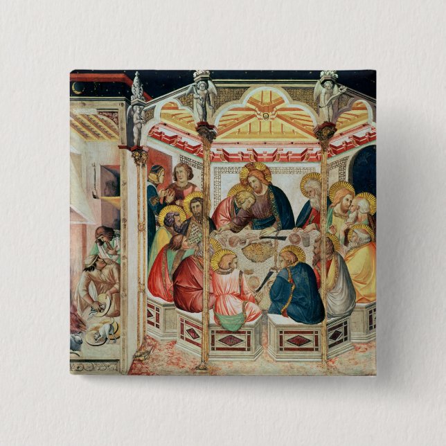 Chapa Cuadrada La última cena (Anverso)