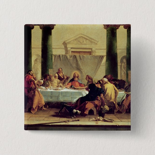 Chapa Cuadrada La última cena, 1745-50 (Anverso)