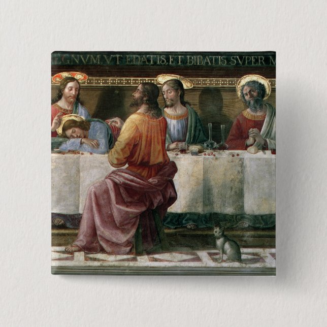 Chapa Cuadrada La última cena 2 (Anverso)