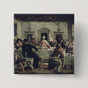 Chapa Cuadrada La última cena (aceite en lona) 2