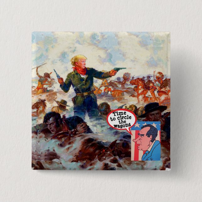 Chapa Cuadrada La última postura de Trump (Anverso)