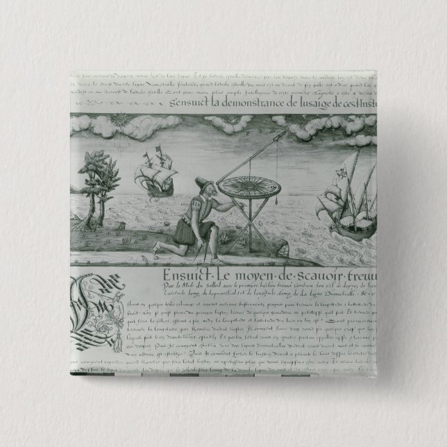 Chapa Cuadrada La utilización del sextante (Anverso)