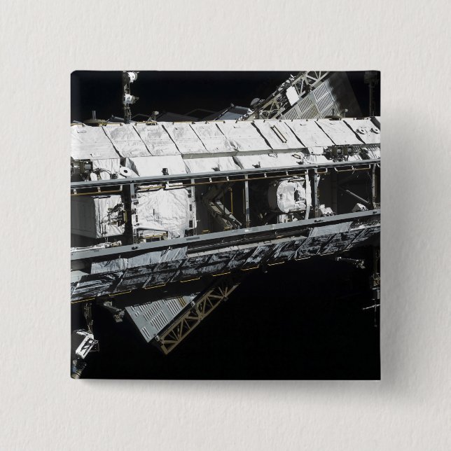 Chapa Cuadrada La vía de la Estación Espacial Internacional para  (Anverso)