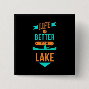 Chapa Cuadrada La Vida En Kayak Es Mejor En El Lago