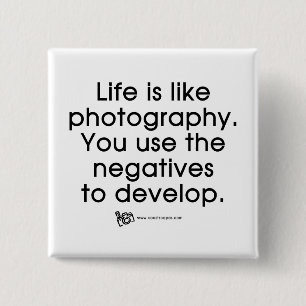 Chapa Cuadrada La vida es como fotografía