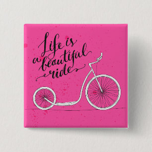 Chapa Cuadrada La vida es un rosa hermoso del paseo