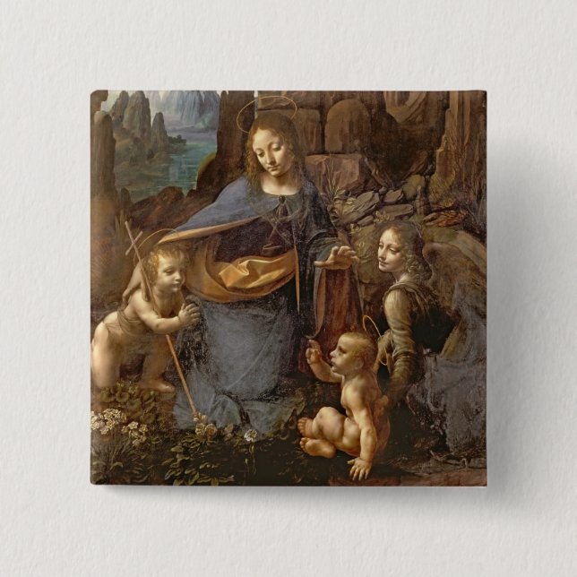 Chapa Cuadrada La Virgen de las rocas (Anverso)