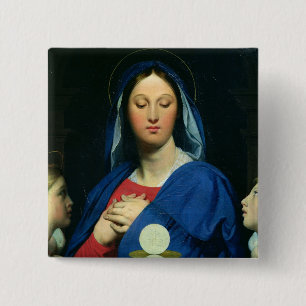 Chapa Cuadrada La Virgen del anfitrión, 1866