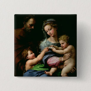 Chapa Cuadrada La Virgen del color de rosa, c.1518
