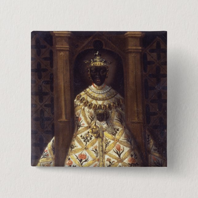 Chapa Cuadrada La Virgen negra en el Chadaraita (Anverso)