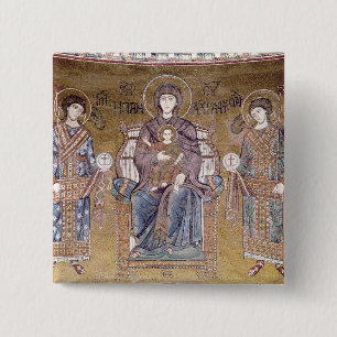 Chapa Cuadrada La Virgen y el niño