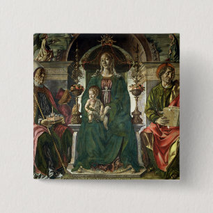 Chapa Cuadrada La Virgen y los santos, 1474