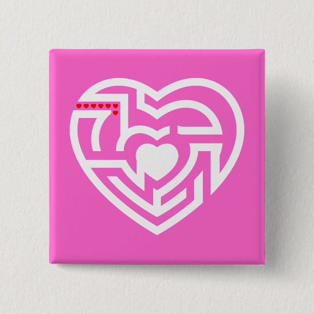 Chapa Cuadrada laberinto de amor (Anverso)