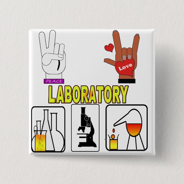 CHAPA CUADRADA LABORATORIO DE AMOR DE LA PAZ (Anverso)