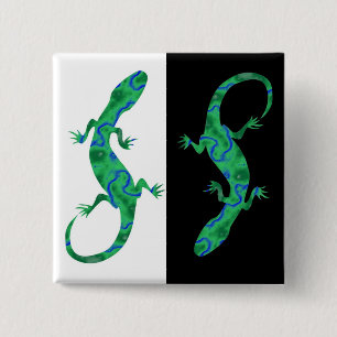 Chapa Cuadrada Lagarto Verde