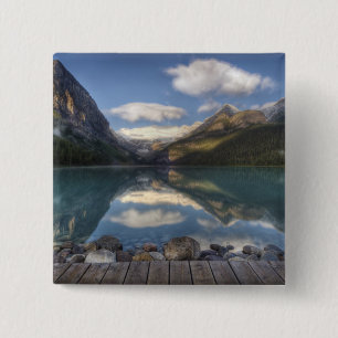 Chapa Cuadrada Lago Louise al amanecer, Parque Nacional Banff,