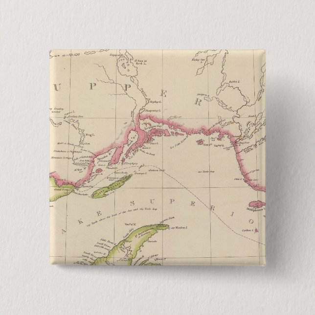 Chapa Cuadrada Lago Superior (Anverso)