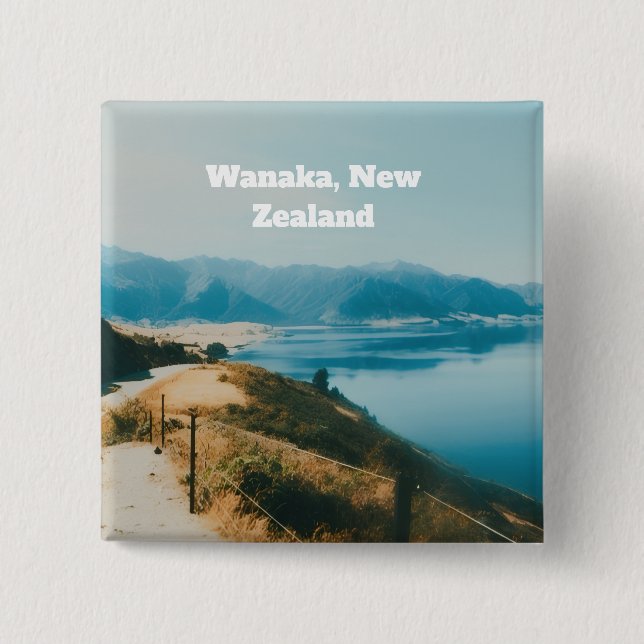 Chapa Cuadrada Lago Wanaka, Isla Sur, Nueva Zelanda (Anverso)
