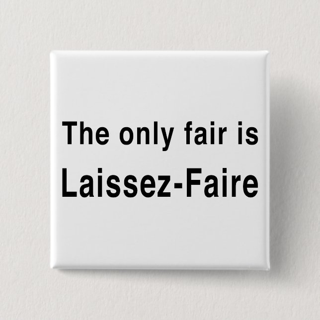 Chapa Cuadrada Laissez-Faire (Anverso)