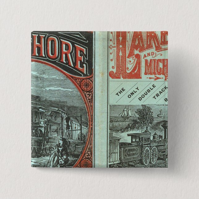 Chapa Cuadrada Lake Shore y Michigan So Railway (Anverso)