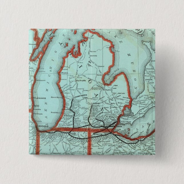 Chapa Cuadrada Lake Shore y Southern Michigan Railway (Anverso)