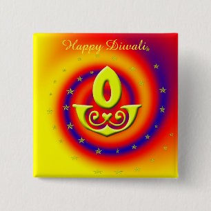 Chapa Cuadrada Lámpara de Diwali