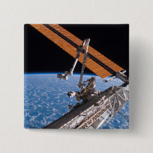 Chapa Cuadrada Las alas Canadarm2 y del panel de paneles solares